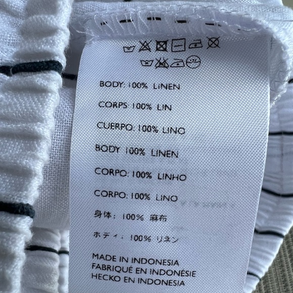 🎯NWOT Faithfull the Brand Clemence Navy Blue & White Striped Culottes Size Small - Picture 11 of 12